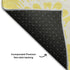 9' X 12' Yellow And Ivory Floral Washable Area Rug With UV Protection