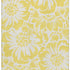 9' X 12' Yellow And Ivory Floral Washable Area Rug With UV Protection