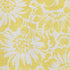 9' X 12' Yellow And Ivory Floral Washable Area Rug With UV Protection