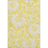 9' X 12' Yellow And Ivory Floral Washable Area Rug With UV Protection
