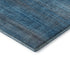 5' X 8' Blue And Gray Striped Washable Area Rug With UV Protection