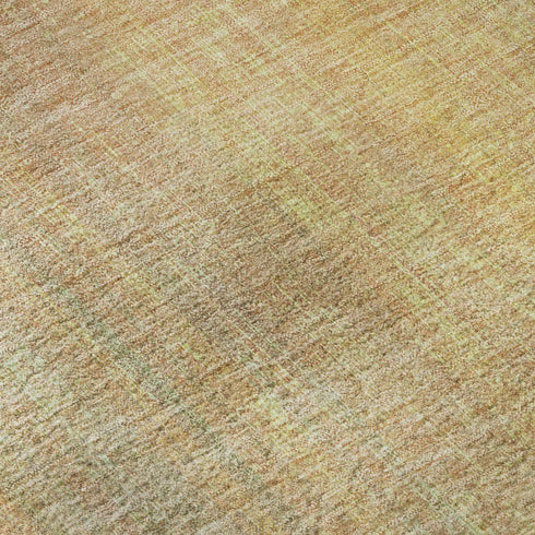 5' X 8' Blush And Gold Striped Washable Area Rug With UV Protection