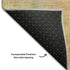 5' X 8' Blush And Gold Striped Washable Area Rug With UV Protection