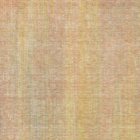 5' X 8' Blush And Gold Striped Washable Area Rug With UV Protection