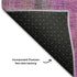 5' X 8' Lilac And Blush Striped Washable Area Rug With UV Protection