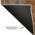 9' X 12' Rust And Gray Striped Washable Area Rug With UV Protection