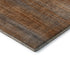 9' X 12' Rust And Gray Striped Washable Area Rug With UV Protection