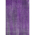 9' X 12' Purple And Ivory Striped Washable Area Rug With UV Protection