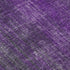 9' X 12' Purple And Ivory Striped Washable Area Rug With UV Protection