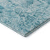 5' X 8' Teal And Ivory Abstract Washable Area Rug With UV Protection