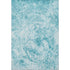 5' X 8' Teal And Ivory Abstract Washable Area Rug With UV Protection