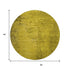 8' Gold And Gray Abstract Washable Round Rug With UV Protection
