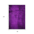 8' X 10' Purple And Gray Abstract Washable Area Rug With UV Protection