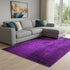9' X 12' Purple And Gray Abstract Washable Area Rug With UV Protection