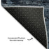 5' X 8' Denim Blue And Gray Abstract Washable Area Rug With UV Protection