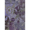 5' X 8' Purple And Gray Abstract Washable Area Rug With UV Protection