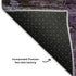 5' X 8' Purple And Gray Abstract Washable Area Rug With UV Protection