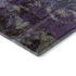 5' X 8' Purple And Gray Abstract Washable Area Rug With UV Protection