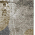 5' X 8' Brown And Ivory Abstract Washable Area Rug With UV Protection