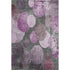5' X 8' Cabernet And Ivory Abstract Washable Area Rug With UV Protection