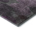 8' Cabernet And Ivory Abstract Washable Round Rug With UV Protection