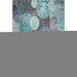 8' X 10' Teal And Gray Abstract Washable Area Rug With UV Protection