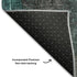 8' X 10' Teal And Gray Abstract Washable Area Rug With UV Protection