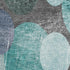 8' X 10' Teal And Gray Abstract Washable Area Rug With UV Protection