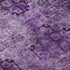 9' X 12' Eggplant And Ivory Floral Medallion Distressed Washable Area Rug With UV Protection