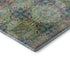 9' X 12' Green Blush And Teal Floral Medallion Distressed Washable Area Rug With UV Protection