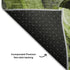 9' X 12' Fern Green And Gray Abstract Distressed Washable Area Rug With UV Protection