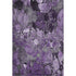 9' X 12' Purple And Ivory Abstract Distressed Washable Area Rug With UV Protection