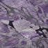 9' X 12' Purple And Ivory Abstract Distressed Washable Area Rug With UV Protection