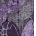 9' X 12' Purple And Ivory Abstract Distressed Washable Area Rug With UV Protection