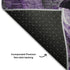 9' X 12' Purple And Ivory Abstract Distressed Washable Area Rug With UV Protection