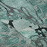 9' X 12' Teal And Gray Floral Washable Area Rug With UV Protection