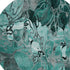 9' X 12' Teal And Gray Floral Washable Area Rug With UV Protection