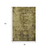 8' X 10' Brown And Ivory Abstract Washable Area Rug With UV Protection