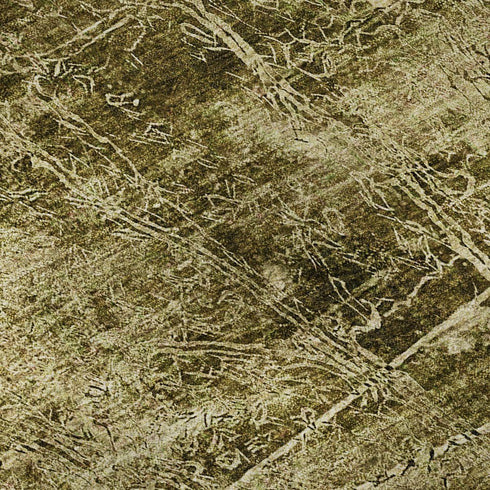 8' X 10' Brown And Ivory Abstract Washable Area Rug With UV Protection