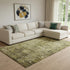 8' X 10' Brown And Ivory Abstract Washable Area Rug With UV Protection