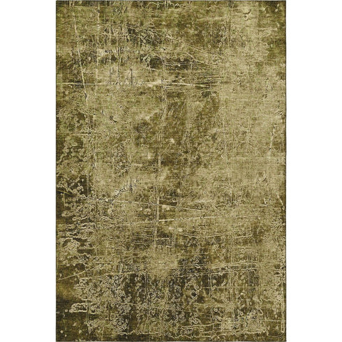 8' X 10' Brown And Ivory Abstract Washable Area Rug With UV Protection