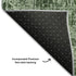 5' X 8' Emerald And Ivory Abstract Washable Area Rug With UV Protection