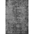 5' X 8' Gray And Ivory Abstract Washable Area Rug With UV Protection
