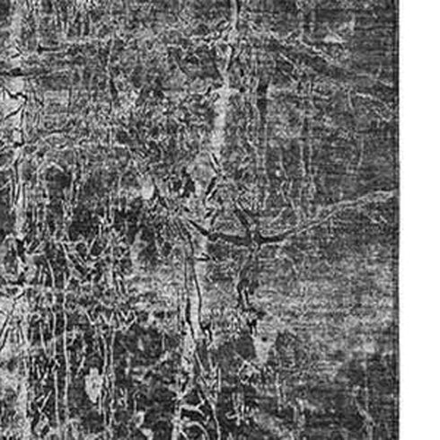 5' X 8' Gray And Ivory Abstract Washable Area Rug With UV Protection