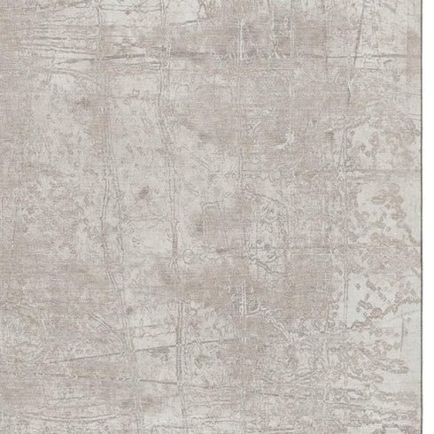 5' X 8' Ivory And Cream Abstract Washable Area Rug With UV Protection