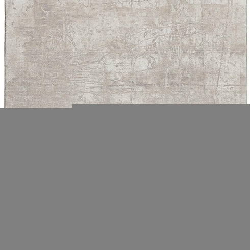 5' X 8' Ivory And Cream Abstract Washable Area Rug With UV Protection