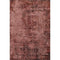 5' X 8' Merlot And Ivory Abstract Washable Area Rug With UV Protection