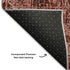 5' X 8' Merlot And Ivory Abstract Washable Area Rug With UV Protection
