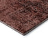 8' Merlot And Ivory Abstract Washable Round Rug With UV Protection