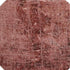8' Merlot And Ivory Abstract Washable Round Rug With UV Protection